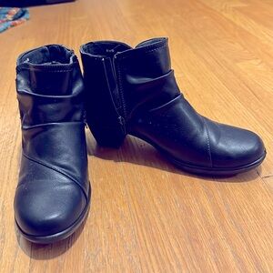 Navy Blue Ankle Boots